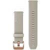 Řemínek k chytrým hodinkám Garmin Quick Release 20 mm, Light Sand, přezka Rose Gold 010-13114-02