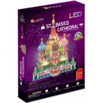 CubicFun 3D puzzle svítící Chrám Vasila Blaženého 224 ks – Zboží Dáma