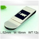 spona na peníze Ocelová - s motivem abstraktním – Zboží Dáma