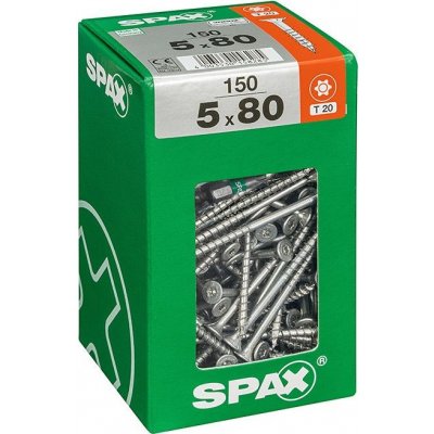 Spax Wirox Univerzální vrut T-Star plus, ø 5 × 80 mm, TX25, zápustná hlava, 150 ks 4191010500806 – Hledejceny.cz