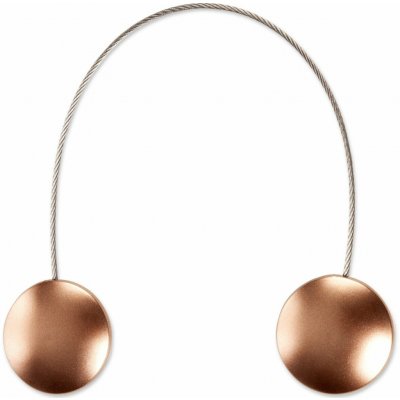 EUROFIRANY SADA 2KS DEKORAČNÍ SPONA NA ZÁVĚS BROWN S MAGNETEM 4 X 13 CM HNĚDÁ – Hledejceny.cz