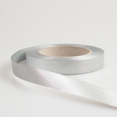 Vázací stuha - 20 mm/50 Yd METAL MAT - stříbrná (1ks) – Zboží Dáma