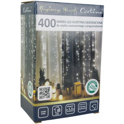 Světelný řetěz Cortina 150 cm do sítě bílý – Hledejceny.cz