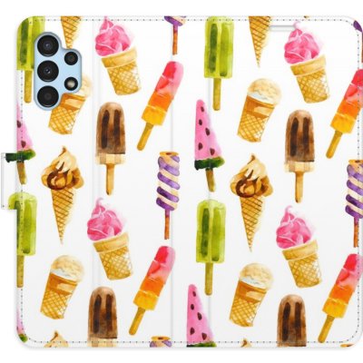 Pouzdro iSaprio Flip s kapsičkami na karty - Ice Cream Pattern Samsung Galaxy A13 / A13 5G – Zboží Mobilmania