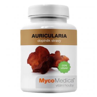 MycoMedica Auricularia polytricha ucho Jidášovo 90 kapslí – Hledejceny.cz