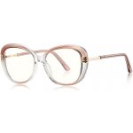 Techsuit Reflex PC 2265 - pro ženy, Butterfly, TR90&Metal Frame, AC Lens - Transparent/Brown – Zboží Živě