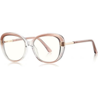 Techsuit Reflex PC 2265 - pro ženy, Butterfly, TR90&Metal Frame, AC Lens - Transparent/Brown – Zboží Živě