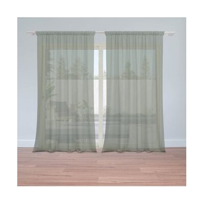Sablio Záclony Vojenská zelená 2: 2ks 150x250cm – Hledejceny.cz