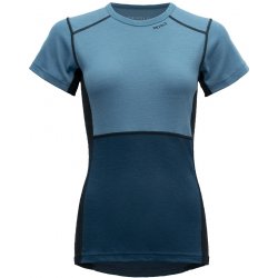 Devold dámské triko s krátkým rukávem Lauparen merino 190 T-Shirt Moon/Ink/Flood