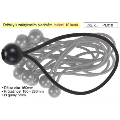 MAGG PL010 Držáky k zakrývacím plachtám - 10 ks – Sleviste.cz