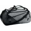 Sportovní taška Under Armour UA Contain Duo Small BP Duffle Castlerock Medium Heather/Black/White 33 L