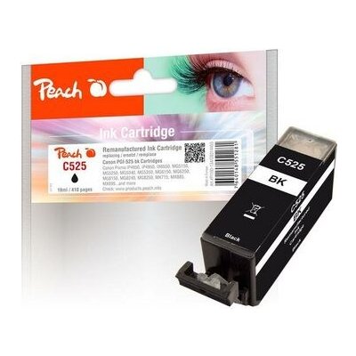 Peach Canon PGI-525PGBK, 19 ml kompatibilní - černá