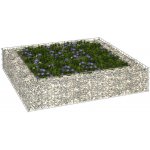 zahrada-XL Gabionový vyvýšený záhon pozinkovaná ocel 100 x 100 x 20 cm – Zboží Mobilmania