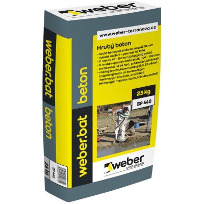 Weber.bat Beton - suchá betonová směs - 25 kg balení 25 kg (ks) – Zboží Mobilmania