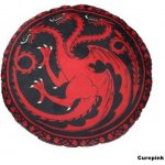 CurePink Polštář Game of Thrones/Hra o Trůny Targaryen 45x45x8 – Zboží Dáma