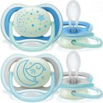 Avent Philips šidítko ultra air 376/11 Nighttime Boy BPA free 2Pack – Sleviste.cz