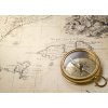 Tapety WEBLUX Fototapeta papír old compass and rope on vintage map 1732 - 43113208 starý kompas a lano na vinobraní mapě 1732 rozměry 254 x 184 cm