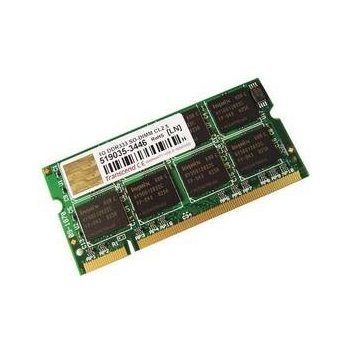 Transcend JetRam SODIMM DDR2 1GB 800MHz JM800QSU-1G