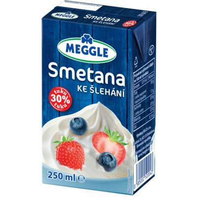 Meggle Smetana ke šlehání 30% tuku 250 ml – Zboží Dáma