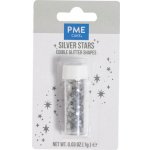 PME Jedlé mini hvězdičky z konfet, stříbrné 1 g – Zboží Dáma