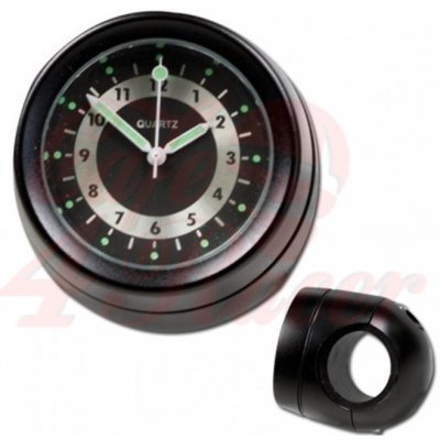 Hodiny na Řídítka "Quartz Clock" 7/8 + 1 palec černá – Zboží Mobilmania
