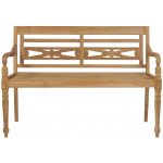 vidaXL lavice Batavia 120 cm teak – Zbozi.Blesk.cz