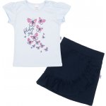 New Baby Kojenecké tričko se sukýnkou Butterflies modrá