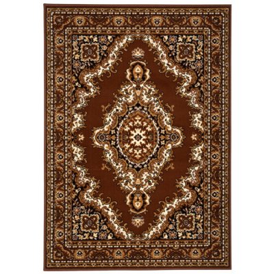 Alfa Carpets Teheran T-102 Brown Hnědý – Zboží Mobilmania
