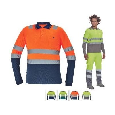 Cerva LEON HV polokošile dl.rukáv žlutá/šedá 5XL – Sleviste.cz