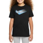 Nike Sportswear dětské bavlněné triko s krátkým rukávem a potiskem na hrudi – Zboží Mobilmania