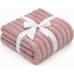 Jahu MyHouse Stripe mikroplyšová deka růžová 150x200 – Hledejceny.cz