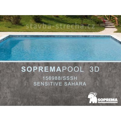 Sopremapool 3D Bazénová PVC fólie 1,65 x 25 m Sensitive Rock – Zboží Dáma