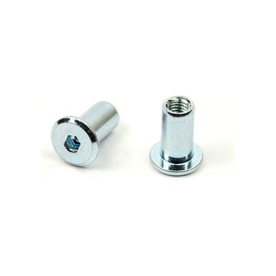 Matice spojovací 15 M6x12 ZB 8 um s plochou hlavou / balení 500 ks – Hledejceny.cz