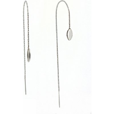 Řetízkové náušnice 316L s lůžkem oko - 1Ks - Nerez SL – Hledejceny.cz