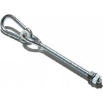 Hák houpačkový kyvný s karabinou, M12x330mm, Zn – Hledejceny.cz