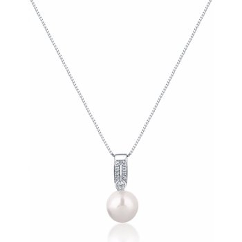 JwL Luxury Pearls Elegantní s pravou perlou a zirkony JL0748