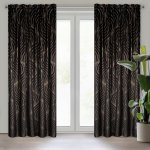 EUROFIRANY ZATEMŇOVACÍ ZÁVĚS NA PÁSCE LIMITED COLLECTION VICTORIA3 140X270 CM ČERNÁ – Sleviste.cz