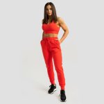 GymBeam dámské tepláky Limitless Hot Red – Zboží Mobilmania