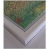 Nástěnné mapy Georelief Tyrolsko - plastická mapa 80 x 60 cm Varianta: mapa v dřevěném rámu, Provedení: Pinos bílý