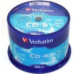 Verbatim CD-R 700MB 52x, printable, jewel, 10ks (43325) – Hledejceny.cz