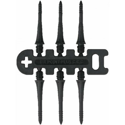 Cosmo Darts Hroty Cosmo Fit Point Plus CARBON 6ks 25 mm – Zboží Mobilmania