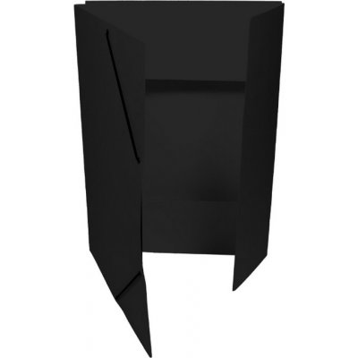 Papírové desky Prešpán 3 klopy s gumou černé