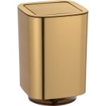 Wenko Odpadkový koš s výkyvným víkem Auron 5,5 l, zlatá – Zboží Mobilmania