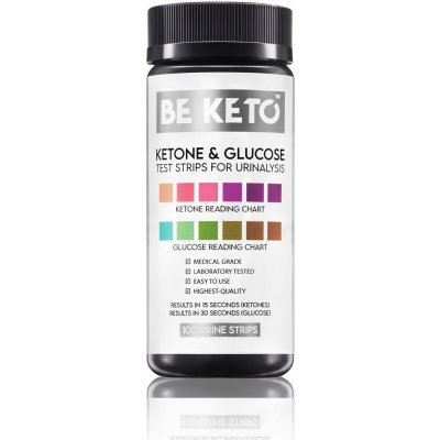 BeKeto Páskové testy pro měření ketonů 200 ks – Hledejceny.cz