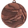 Sportovní medaile Designová kovová medaile Slalom Bronz 5 cm