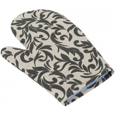Bellatex Kuchyňská chňapka šedý ornament, chňapka 28x18 cm – Zbozi.Blesk.cz