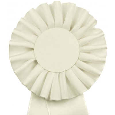 Kokarda jednořadá standard pr. 11 cm bílá – Zboží Mobilmania