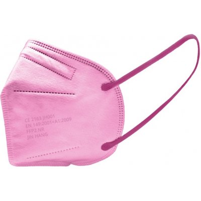 JIN HANG JH JH001 Ochranný respirátor FFP2 NR Růžový 20 ks – Zboží Dáma