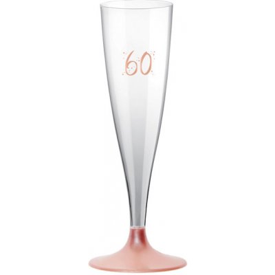 Santex ŠAMPUSKY plastové 60. narozeniny Rose Gold 14cl – Sleviste.cz