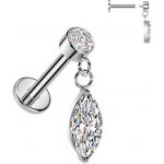 Šperky4U Piercing do ucha labreta LB1146 – Hledejceny.cz